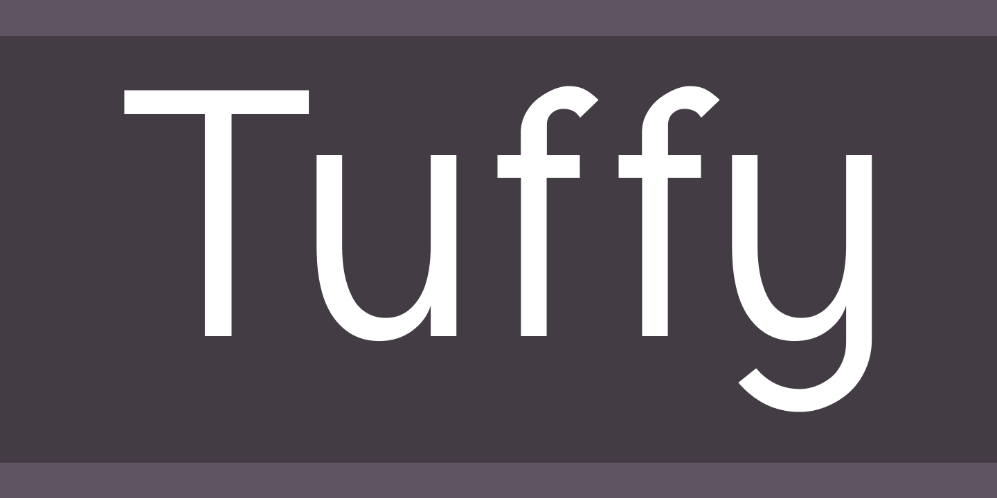Пример шрифта Tuffy
